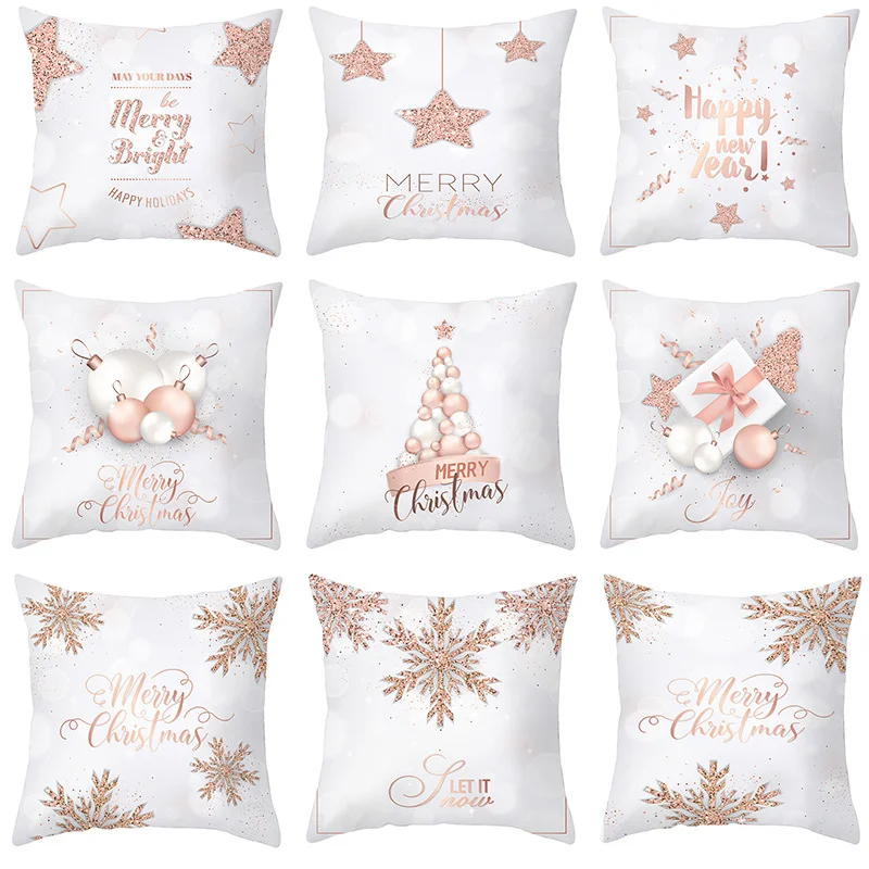 

Decorative Cushion Cover Christmas Santa Claus Pillow Cover Christmas Decoration Pillowcase Cushions For Sofa Home New Year Hot