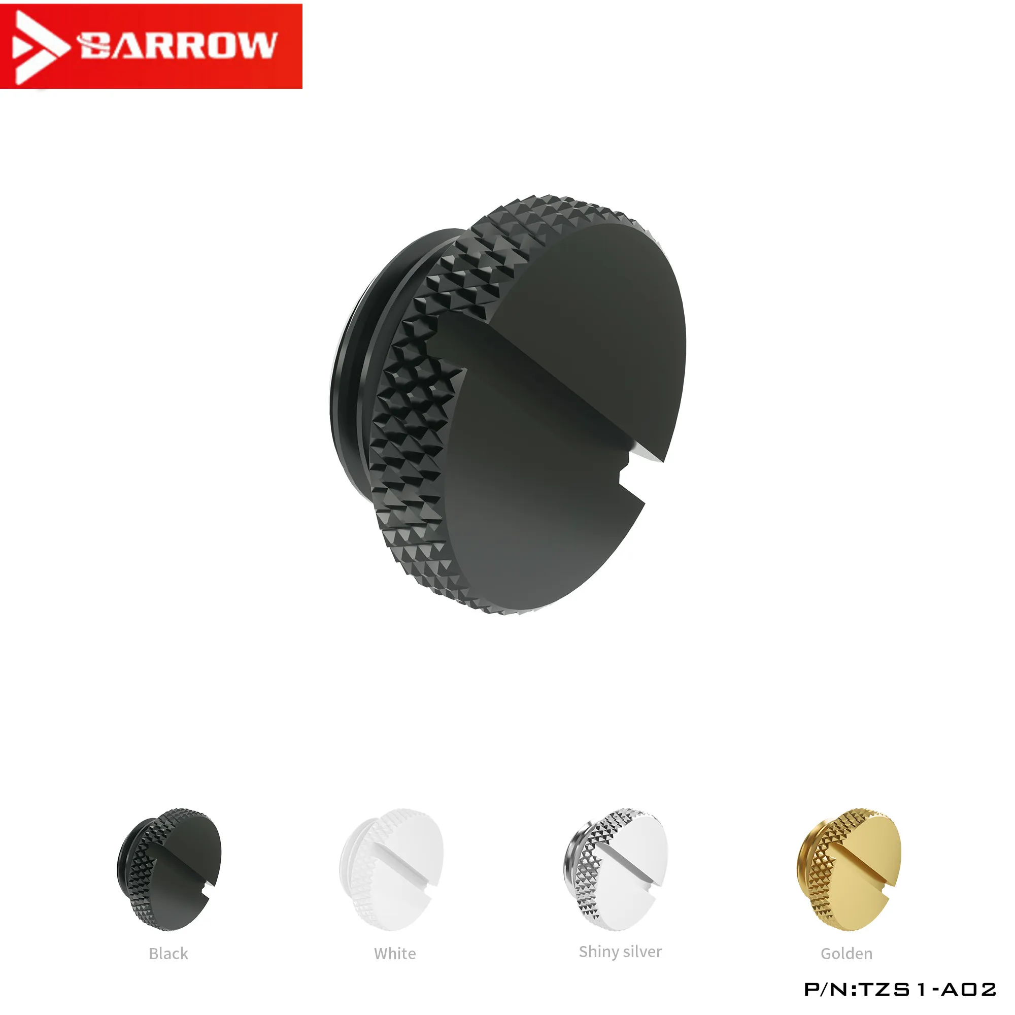 Barrow TZS1 A02 G1 / 4 &quot белая черная серебристая Золотая пробка радиатора водяного