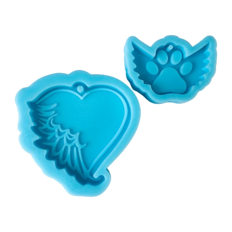 

Shiny Glossy Silicone Resin Molds love Silicone Mold DIY Keychain Pendant Jewelry Epoxy Resin Mould Silicone Resin Crafting