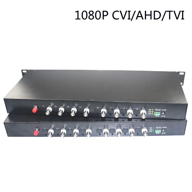 1080P 8 видео по оптоволоконному медиа-конвертеру для 2 миллионов CCTV 1080p 960p 720p CVI AHD TVI