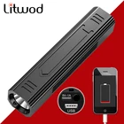 Oringinal CREE XM-L T6 светодиодный фонарик водонепроницаемый Встроенный аккумулятор Yunmai ударопрочный внешний аккумулятор для самозащиты