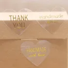 Ярлыки самоклеящиеся Feiluan, из золотой фольги, разноцветные, ручной работы, 29 х33 мм, 100 шт.