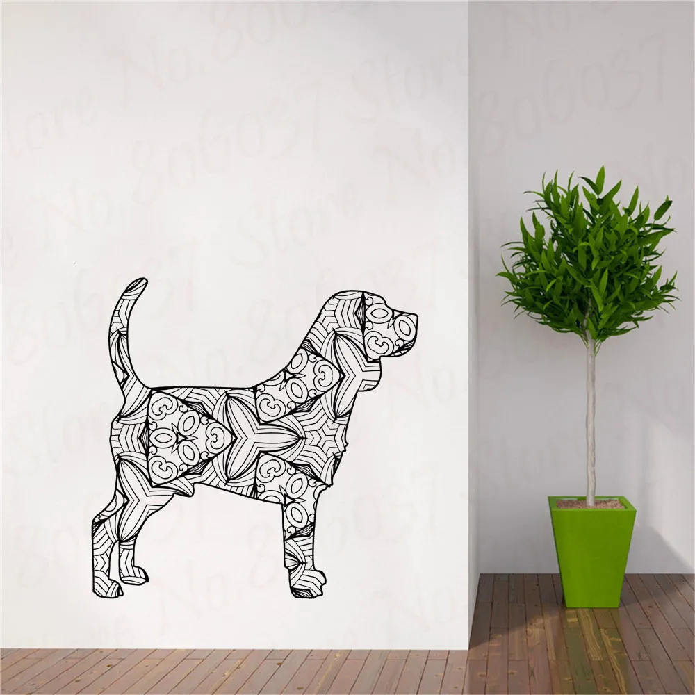 

Large Geometry Dog Wall Sticker For House Decoration Living Room Bedroom Decor Art Decals Mural Wallpaper WL740