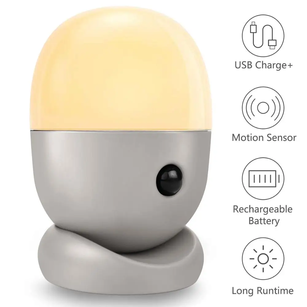 Беспроводной светодиодный ночник настенный светильник USB аккумулятор коридор