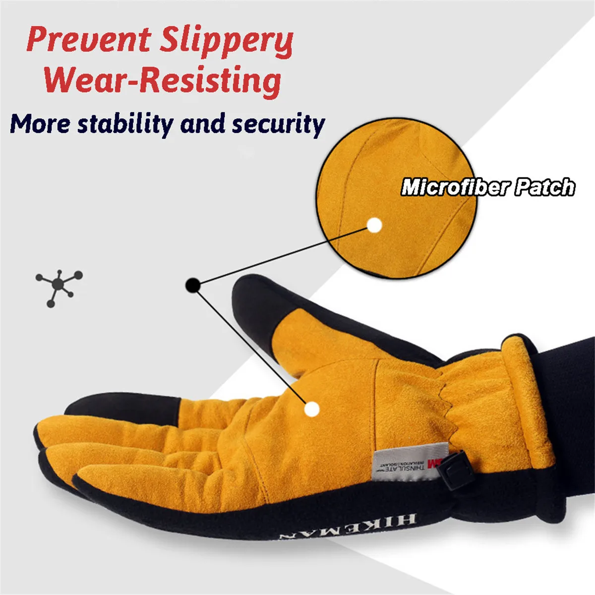 Зимние лыжные перчатки теплые и холодные для занятий спортом на открытом воздухе