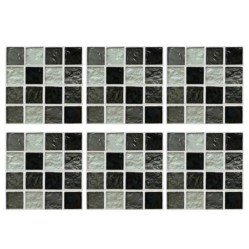 6 шт. ПВХ наклейки самоклеющиеся водонепроницаемые поверхность покрыта пленкой