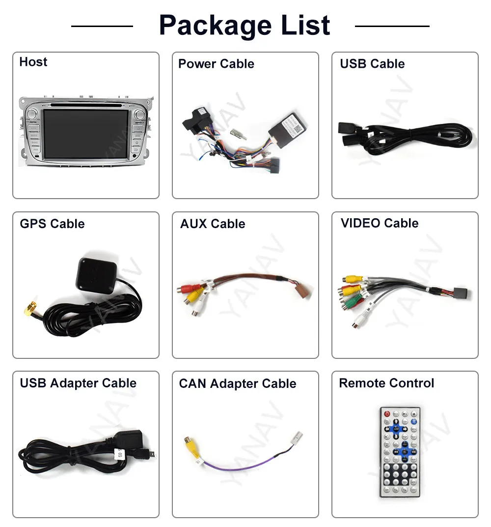 

car radio audio 2 DIN Android stereo receiver for-Ford Focus 2008 2009 2010 car video HD screen player GPS navigation head unit