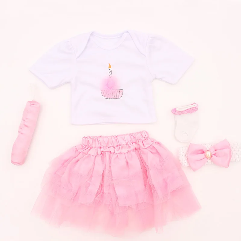 Кукла реборн 20 дюймов Одежда для кукол платье младенцев реалистичный комплект