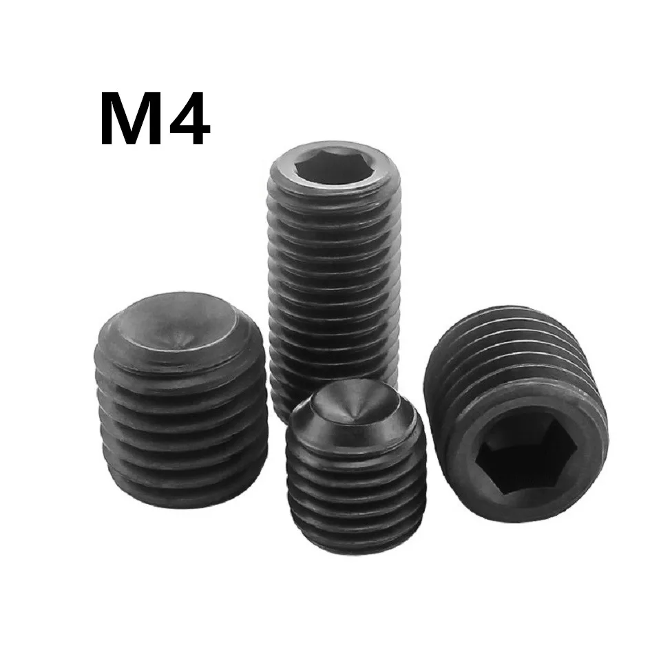 

100 шт./лот DIN916 GB80 M4x3/4/5/6/8/10/12/14/16/20/25 мм 12,9 Класс машина счетчик «Безголовый» с внутренним шестигранником с портом «мама» конец представляет на...