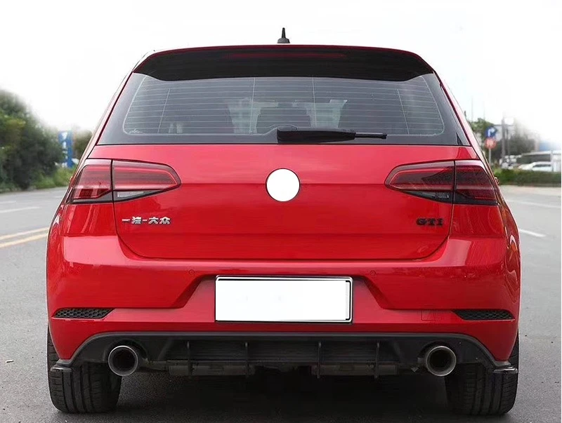 For VW GOLF 7.5 GTI Body kit spoiler 2018 R ABS Rear lip rear back Bumper Diffuser Bumpers Protector | Автомобили и мотоциклы