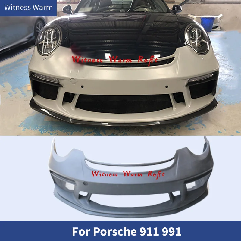 Для Porsche 911 991 1 до 2 GT3 стильный комплект кузова из углерода/ФАП Передний фонарь