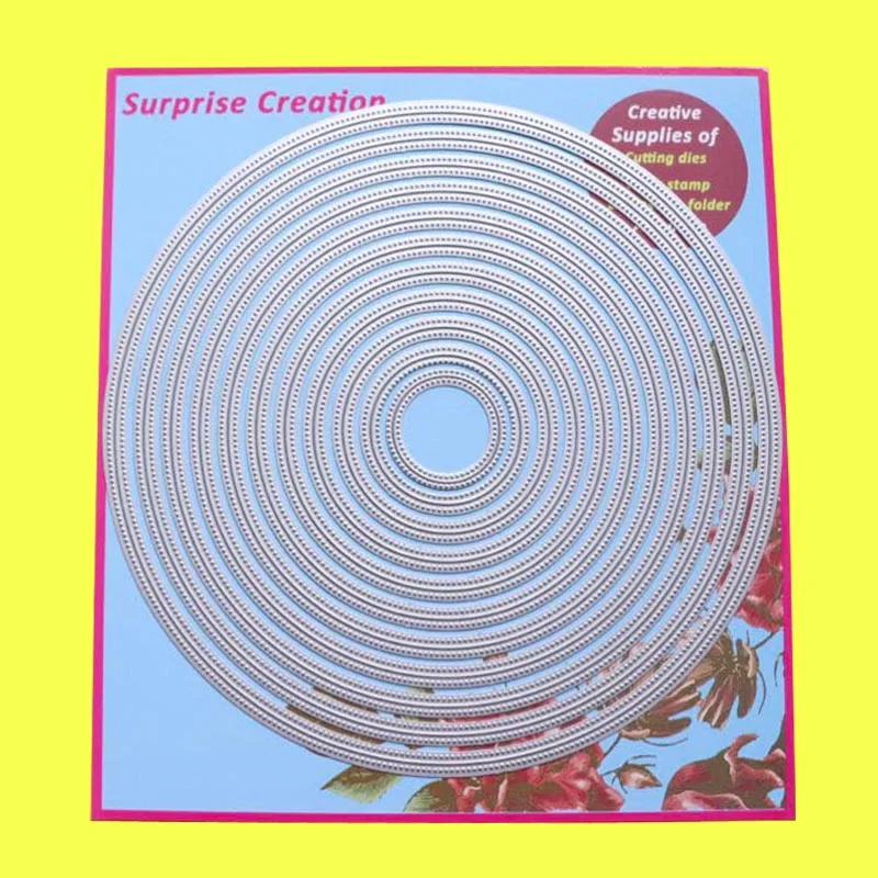 Большие Вырубные штампы пирсинг круги Скрапбукинг Сделай Сам изготовление