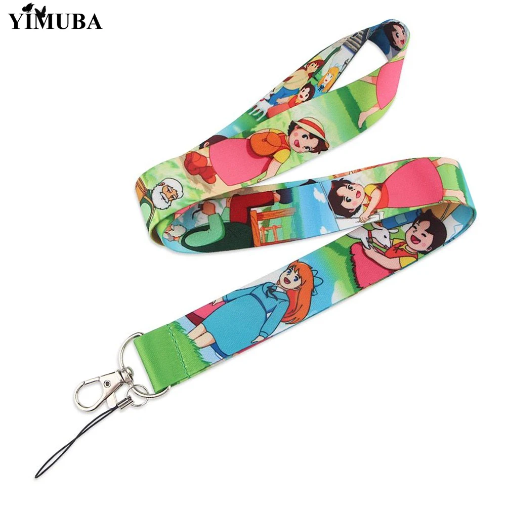 Аниме Хайди девочка от Альп-карабином новые стильные тесёмки оптом брелок для