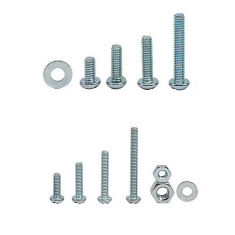 

Phillips Slotted Machine Screws and Nut and Flat Washer Assortment Kit,405 Pcs