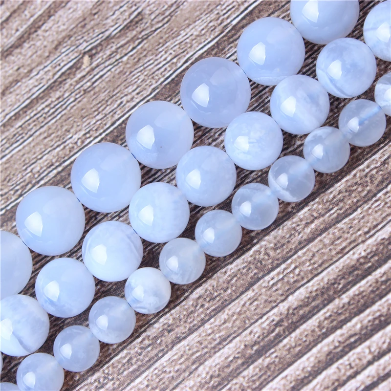 

LanLi Fashion Natural Jewelry Purple Agate Loose Beads 6-12mm DIY Woman Bracelet Necklace Ear Stud Accessories