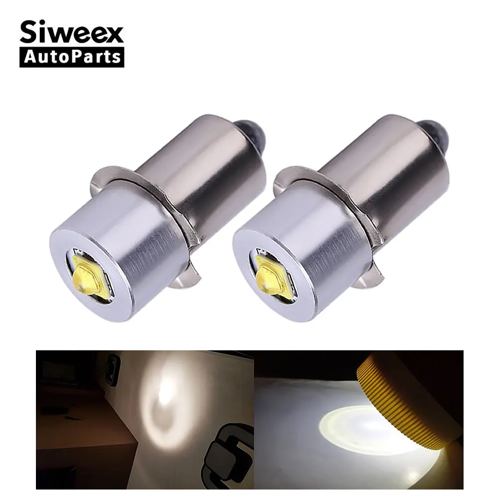 

Фонарик P13, 2 шт., основа E10 BA9S, светодиодные лампы 5 Вт, высокояркие Сменные лампы постоянного тока 6-24 В, светильники, Рабочая лампа