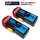 DXF lipo аккумулятор 14,8 v 6500mAh 60C Max 120C Жесткий Чехол для вертолета автомобиля лодки Серводвигатель F450 XO-1 Bixler Scx10