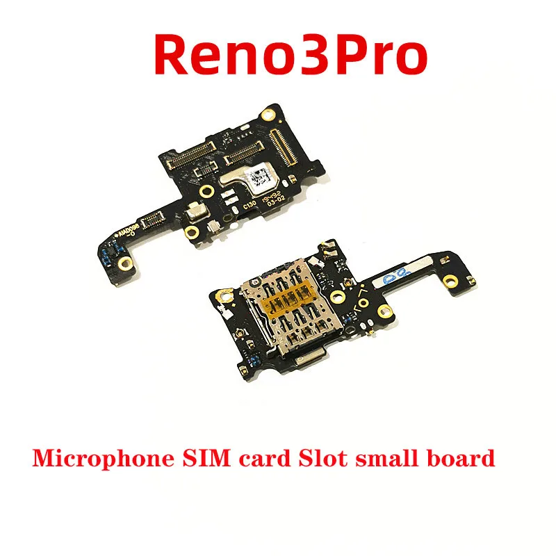 Для OPPO Reno3 Pro Микрофон слот для Sim карты держатель карт маленькая плата дисплей