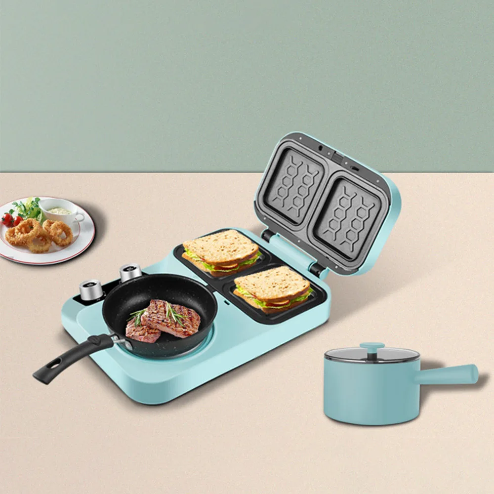 Online Macchina Per La Colazione Multifunzione Macchina Per Sandwich Piccola Macchina Per Fare Il Pane Tostato Per Waffle Per Uso Domestico