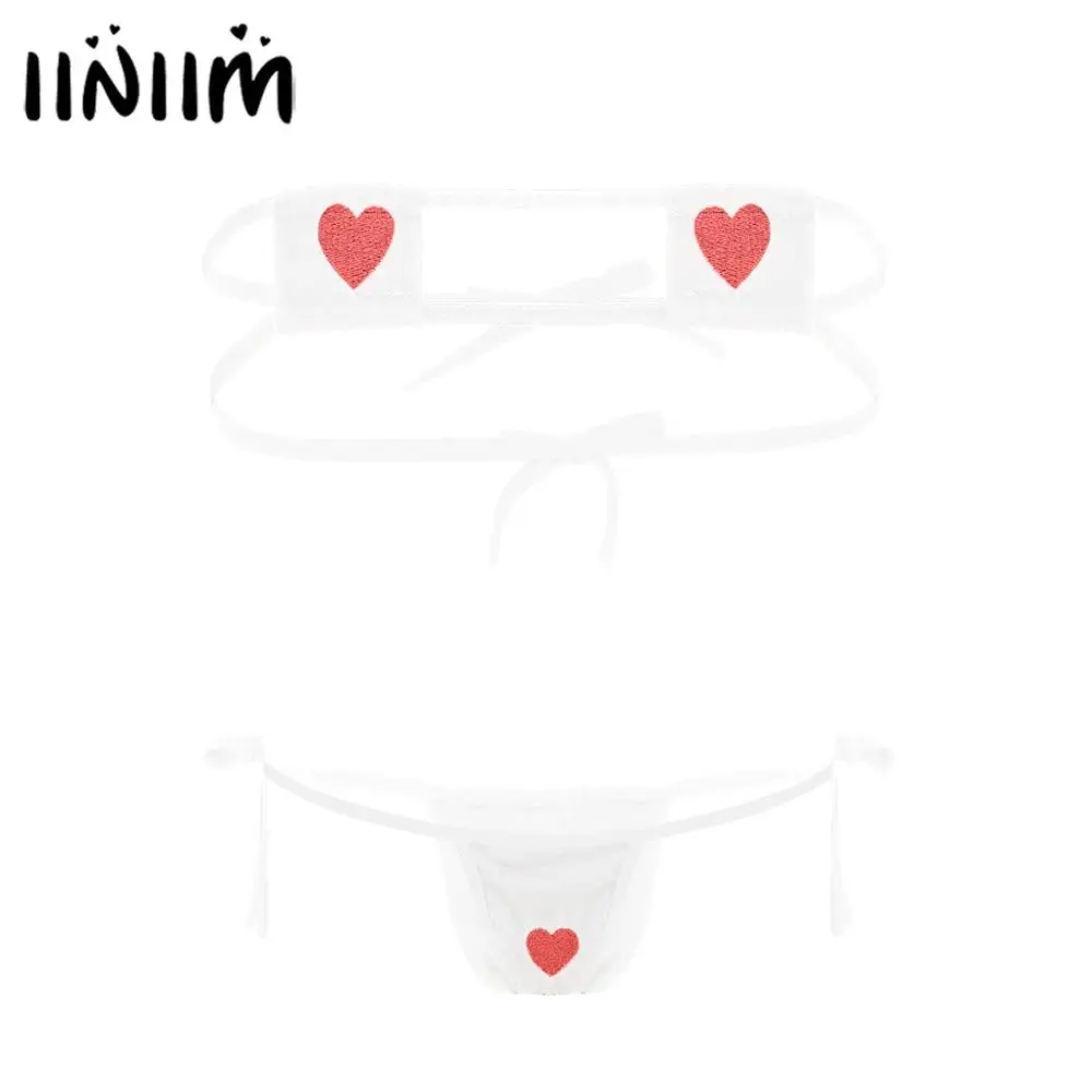 

Женская пикантная обувь для взрослых; Летние купальные костюмы в полоску с принтом в виде сердца, с вышивкой, милые, миленькие в японском сти...