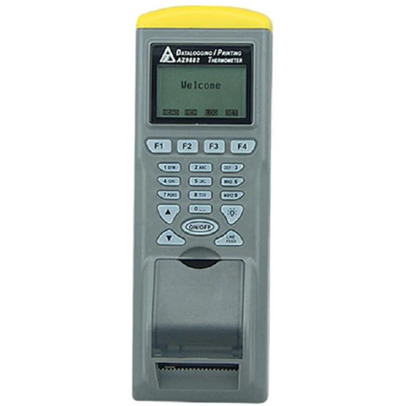 

Регистратор AZ 9881 K с принтером, измерением и записью температуры через термопары, интерфейс RS232 с программным обеспечением.