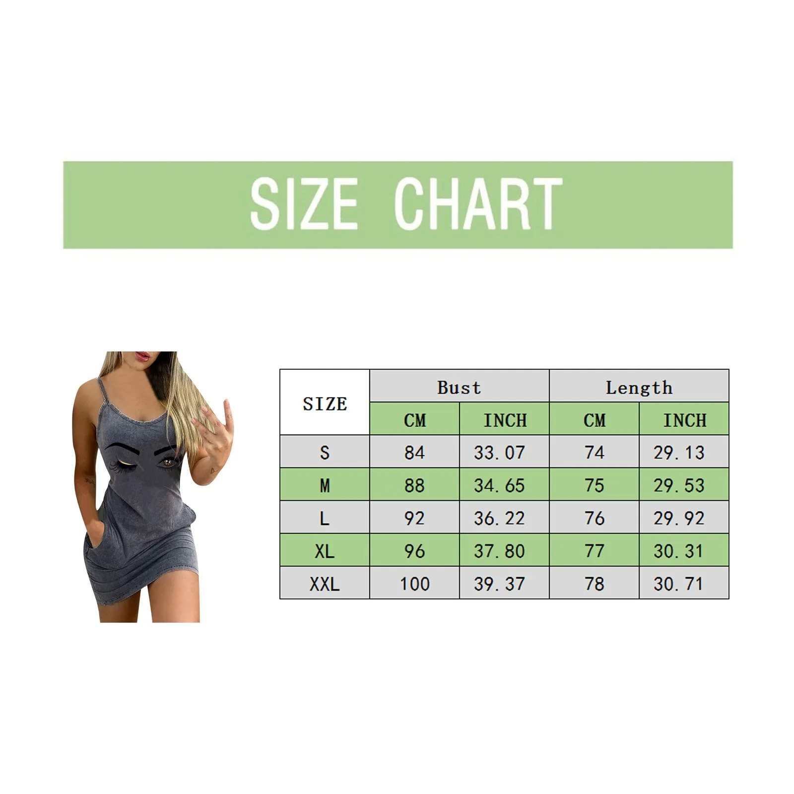 

Women's Sexy Dress Skinny Funny Vest Printed Waist Waist Sleeveless Dress V Neck Dress 2021 Vestidos R5