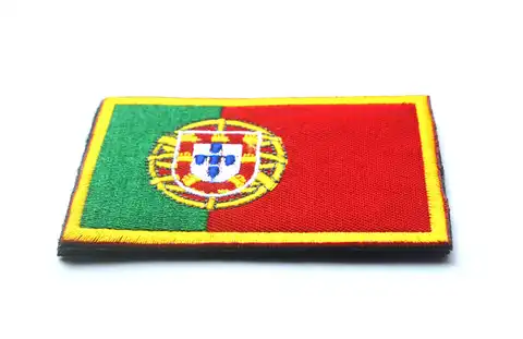 Таможня Португалия флаг страны патчи Крюк & Петля вышитые патчи тактический военный португальский для куртки пальто