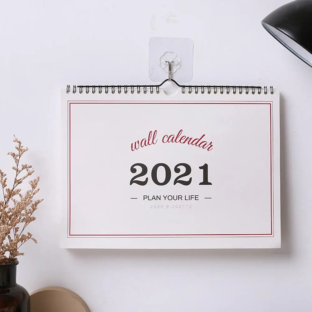 

2021 Simple Wall Calendar Weekly Monthly Planner Agenda Organizer Home Office Hanging Wall Calendar Daily Schedule Planner