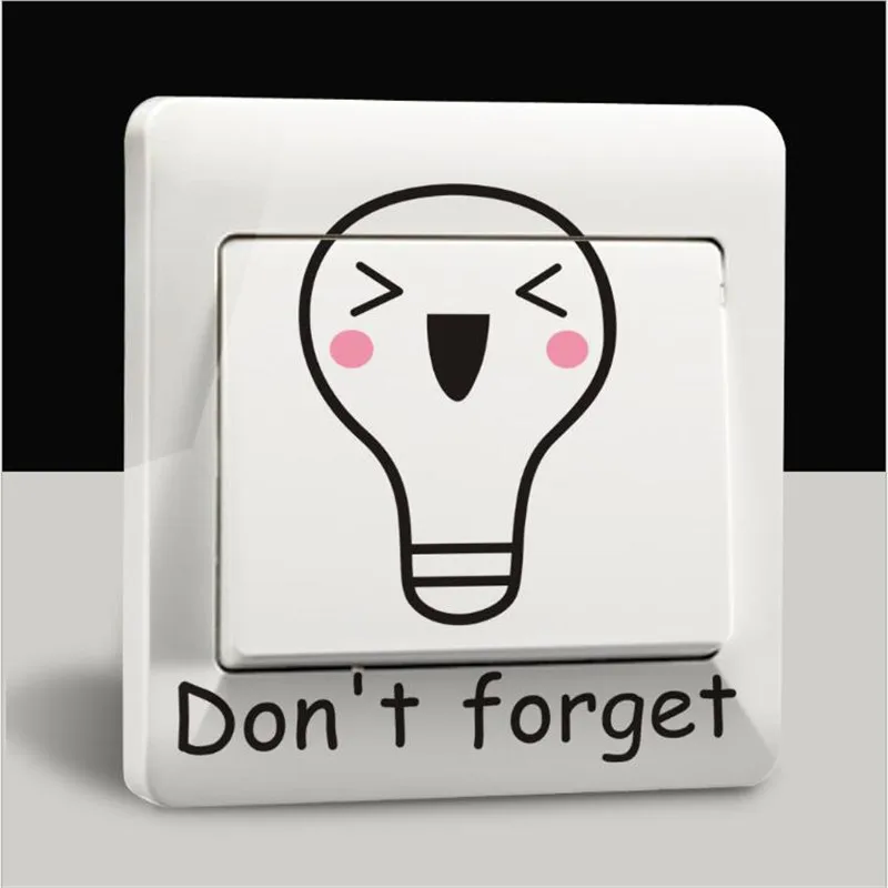 1 шт 9*9 см переключатель наклейки кухня ванная розетка настенные детская комната