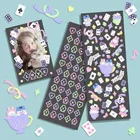 2 листа розовые милые панды лазер наклейки одежда с принтом милой коровы; С рисунком покер букв на телефоне альбом украшения наклейки-уголки дневник DIY Материал