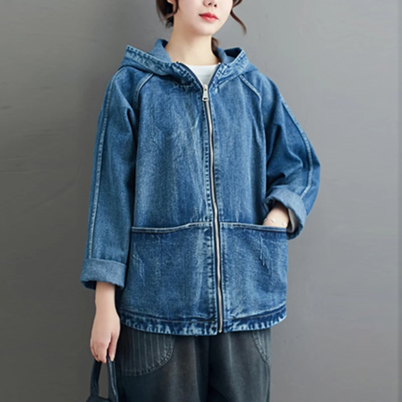 Женская джинсовая куртка с длинным рукавом и вышивкой|Женские куртки| |