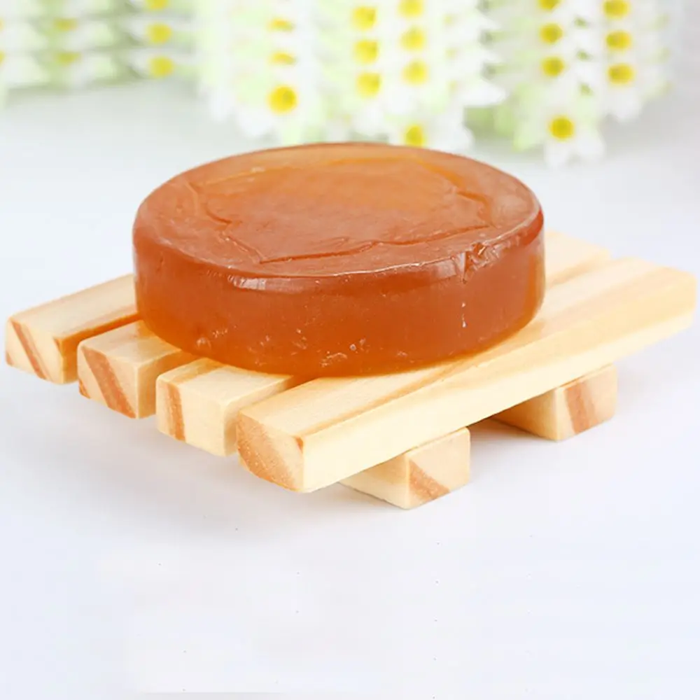 Держатель для хранения мыла Деревянный чехол слива мыльницы Простая подставка