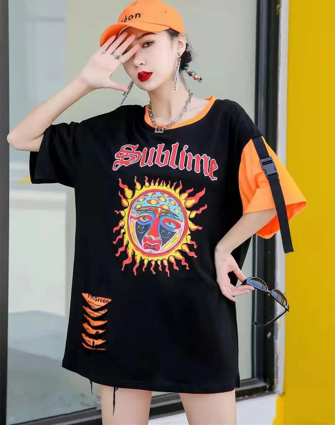 

2021 Summer Short sleeve T-Shirt Women Basic Tee Shirt Oversize T Shirt Woman Casual O-neck Women tshirt plus size Black XC502