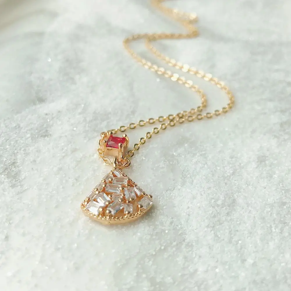 Высококачественное ожерелье CCijiNG из искусственного циркония в форме капли Луны