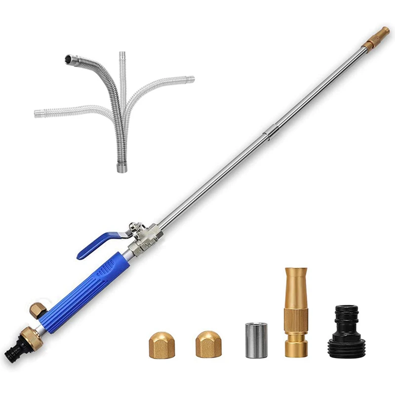

1 Set Light Cord Kit with Independent Switch Hemp Rope & 1 Set Power Washer Wand, Watering Sprayer Cleaning Tool
