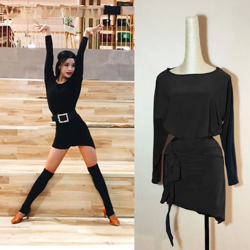 Женский костюм для латиноамериканских танцев тренировочная танцевальная одежда