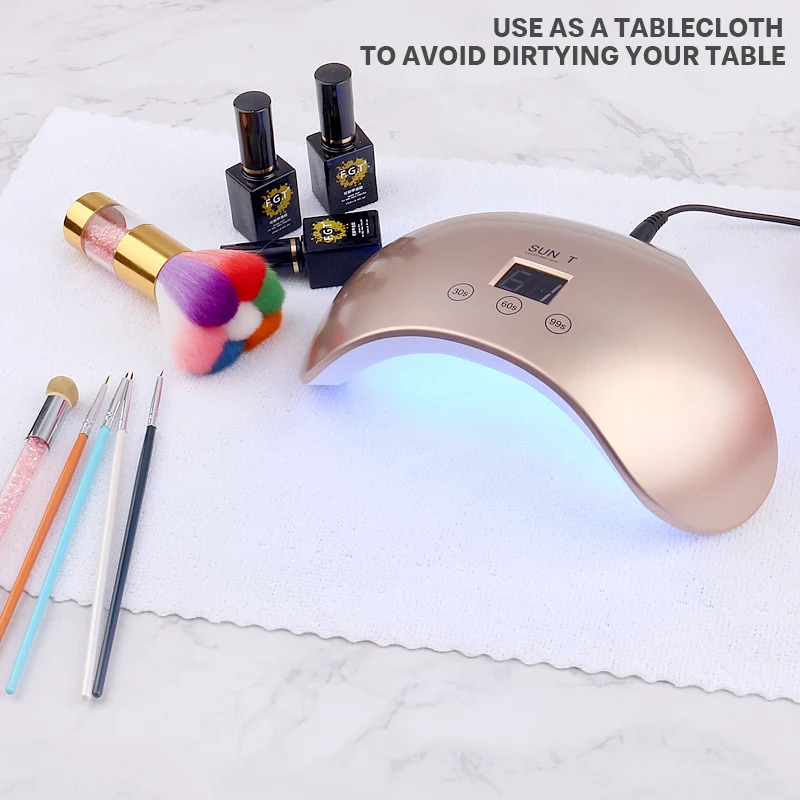 Одноразовые полотенца NOQ для салона красоты и педикюра белые рук лица кухонный