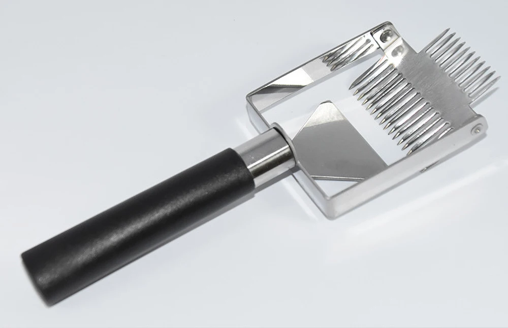 

Honey Scraper Stainless Steel Beehive Honey Knife Cutter w/Wood Handle Beekeepin