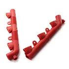 1 пара жгута проводов двигателя чехол для кабеля катушка зажигания Крышка для Audi красная Автомобильная гофрированная трубка стяжка зажим провод фиксатор