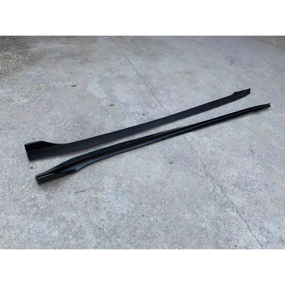 Модель 3 волокно стекло Неокрашенный Боковой бампер расширение юбка для Tesla