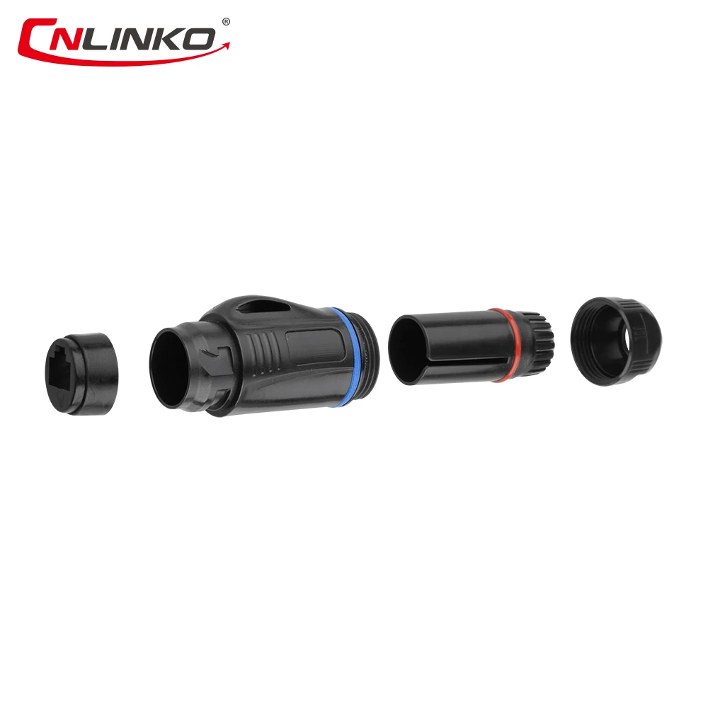 Новинка светодиодный Разъем M24 IP65 RJ45 водонепроницаемый разъем rj45 штекер и