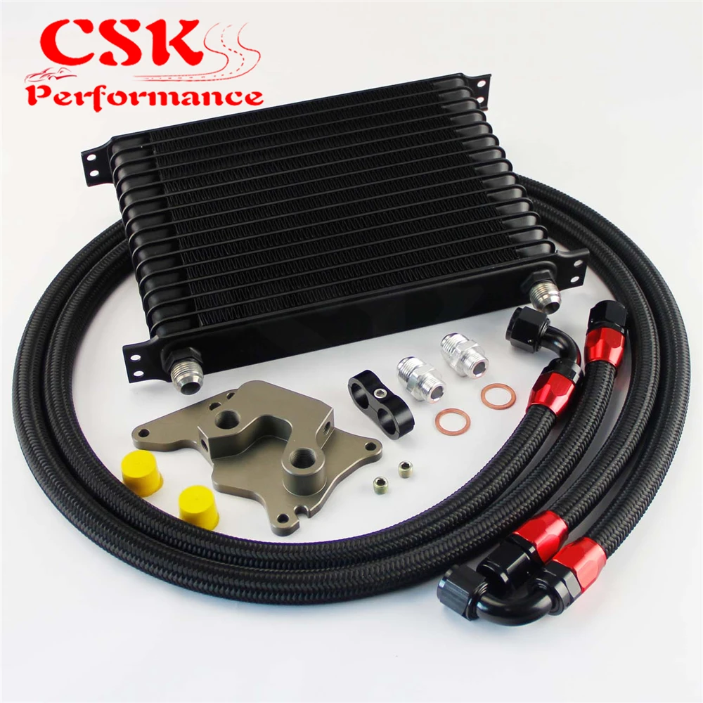 Комплект масляного радиатора AN10 Trust 15 рядов 262 мм подходит для BMW Mini Cooper R53 Supercharger