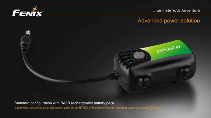 Fenix BTR20 Cree XM-L T6 нейтральный белый светодиод 800 люмен с BA2B аккумуляторная батарея свет велосипеда