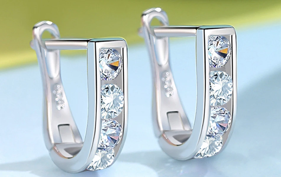 BELAWANG 925 пробы, серебряные серьги-гвоздики для женщин и детей, милые серьги с кристаллами, модные ювелирные изделия для мамы и ребенка, новинка