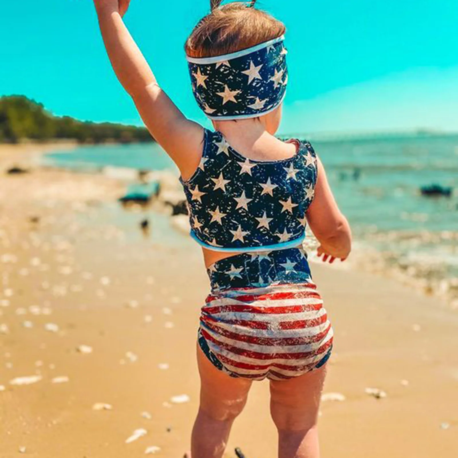 Комплект из 3 х предметов для новорожденного одежда малышей на День