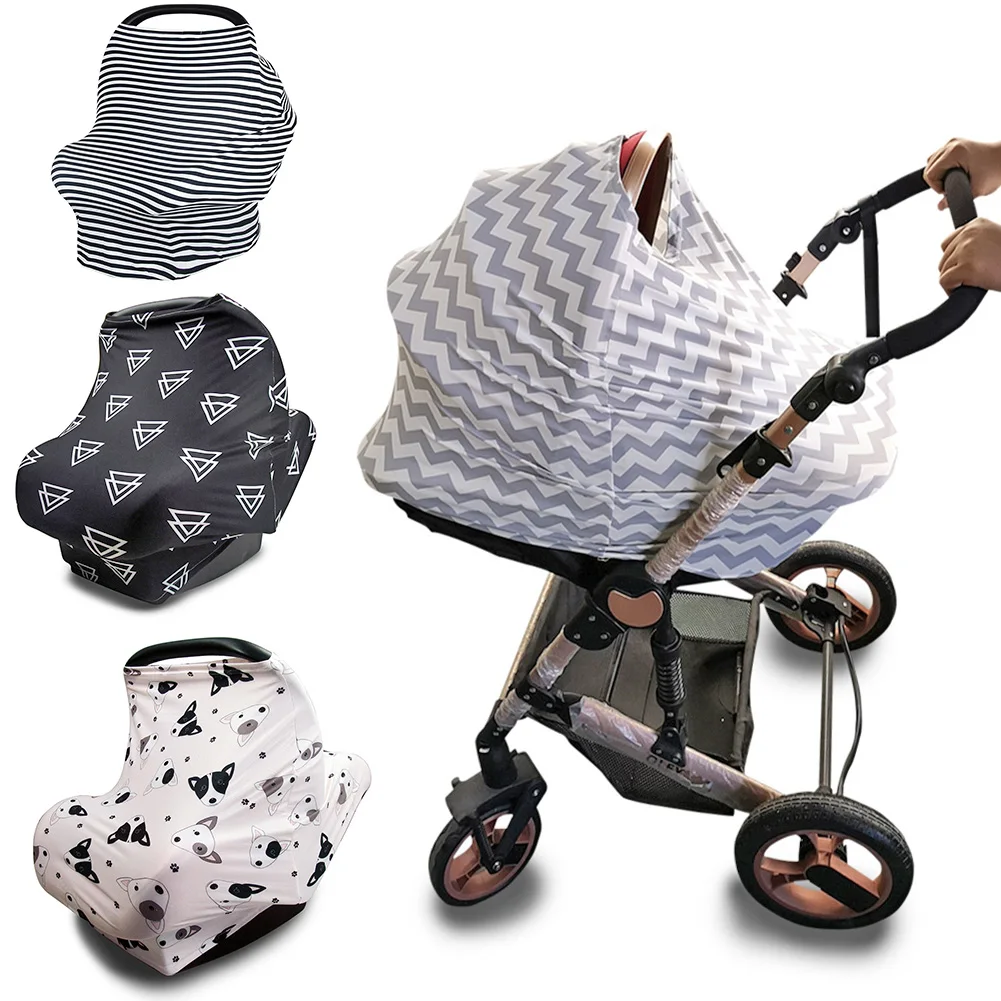 

Baby Stroller Accessories Muslin Soft Breathable Yarn Sunshade Cover Baby Sun Protector Basket Stroller Cover Mosquito Net Kids