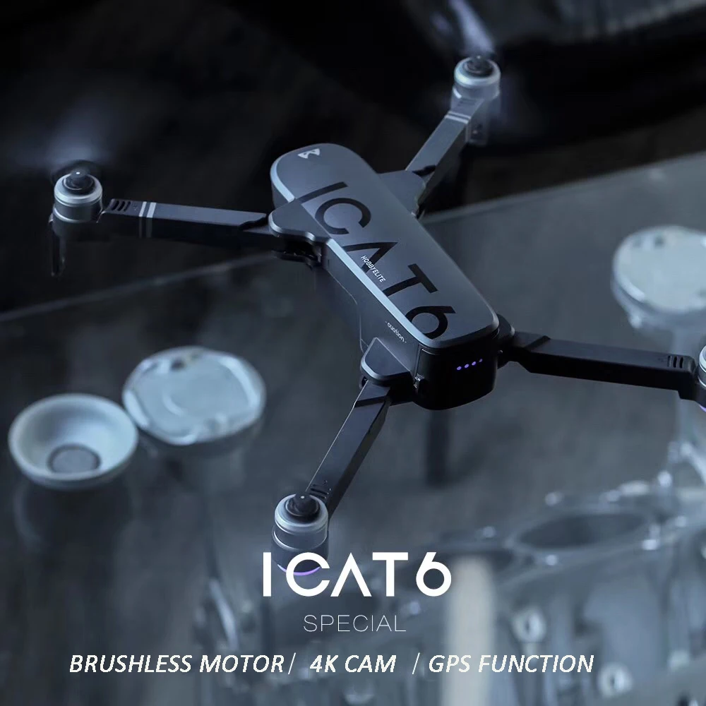 Новый ICAT6 GPS RC Drone селфи с 4K HD камерой Wi Fi FPV оптический поток умный бесщеточный