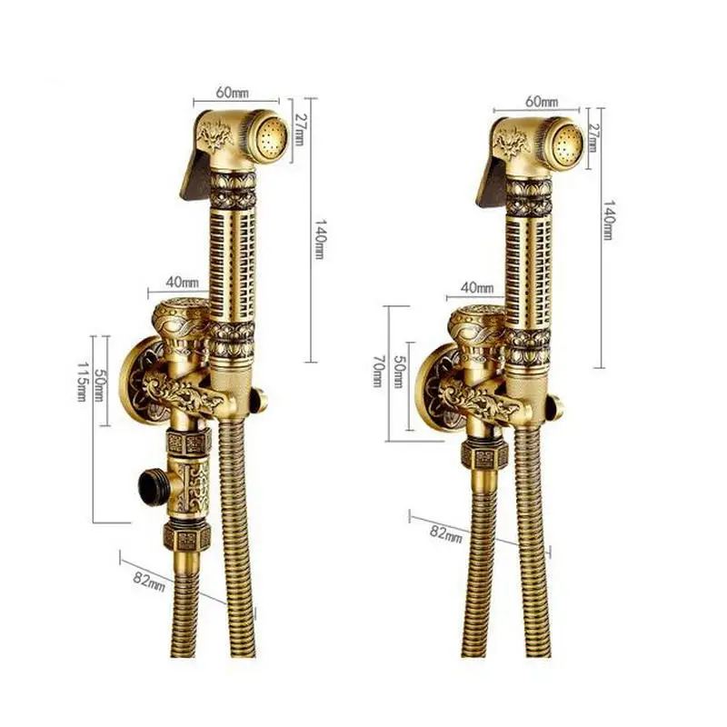 Однотонный латунный распылитель аксессуары для ванной комнаты кран унитаза биде