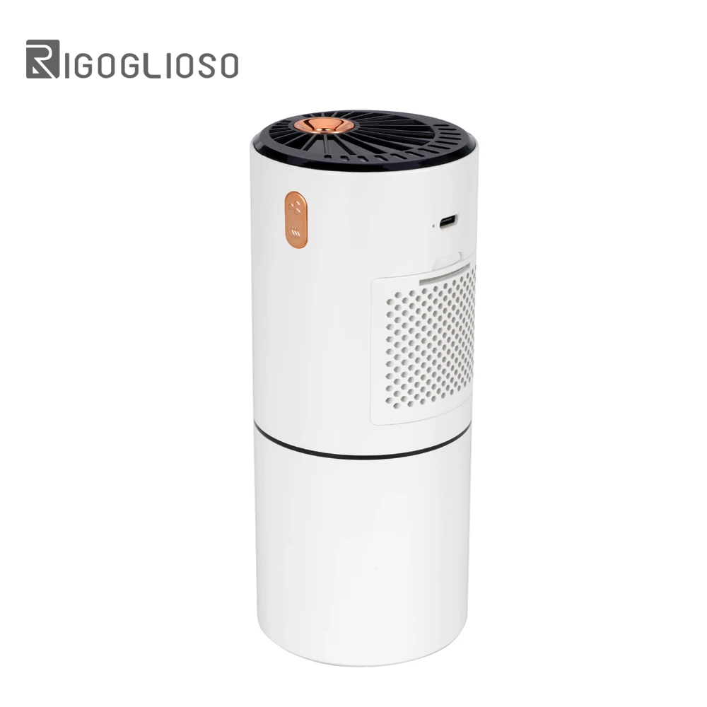 

RIGOGLIOSO Negative Ion Air Purifier H12 Hepa Filter 230ml Air Humidifier and Purifier Air Cleaner Car Mini Air Purifier for Car