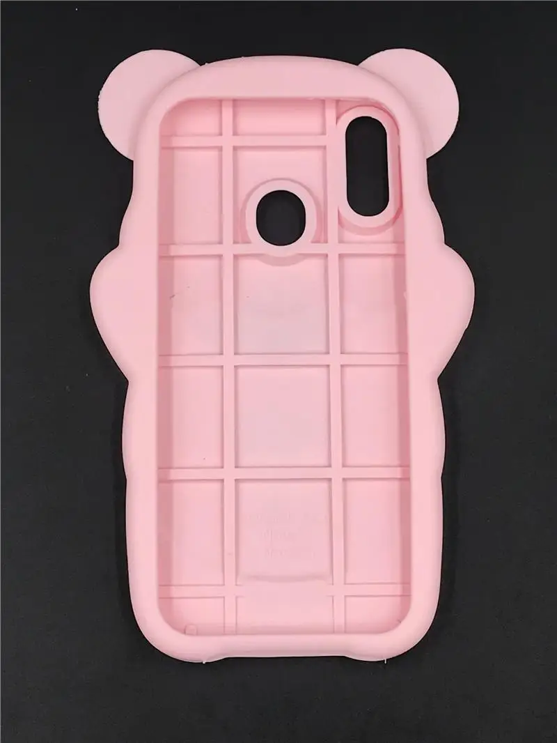 

For Huawei P30 Pro New 3D Cartoon Kawaii Bow Tie Bear Soft silicone Phone Cover Case For Huawei P30/P30 lite/P30 Pro/nova 4e